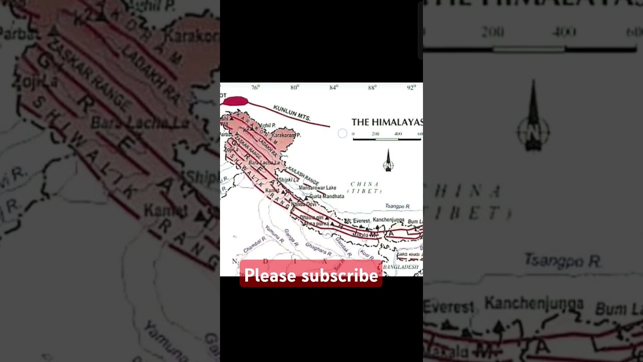 Division of the Himalayas #Shorts #trending #MS Point