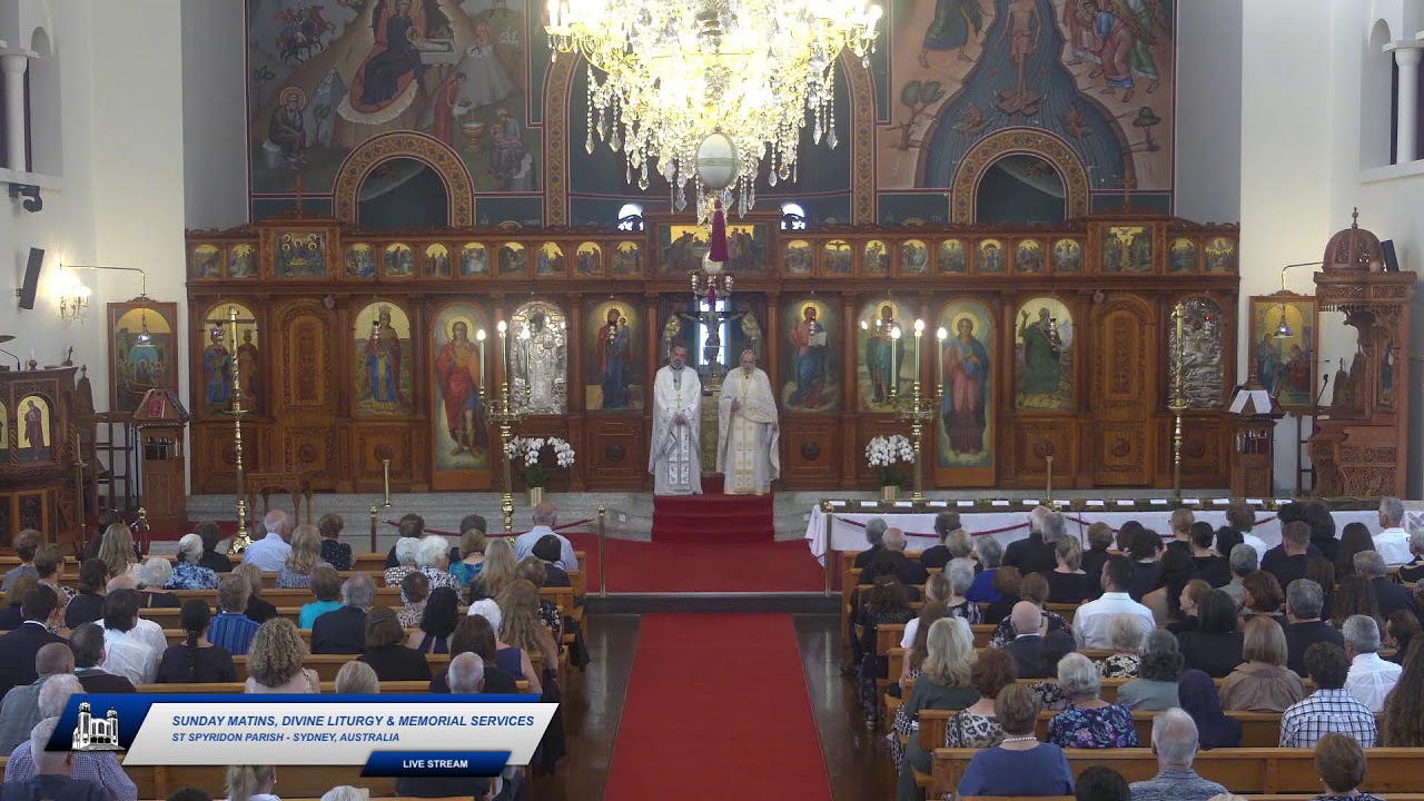 Sunday Matins, Divine Liturgy & Memorial Services - 8th February 2026 - St Spyridon, Sydney
