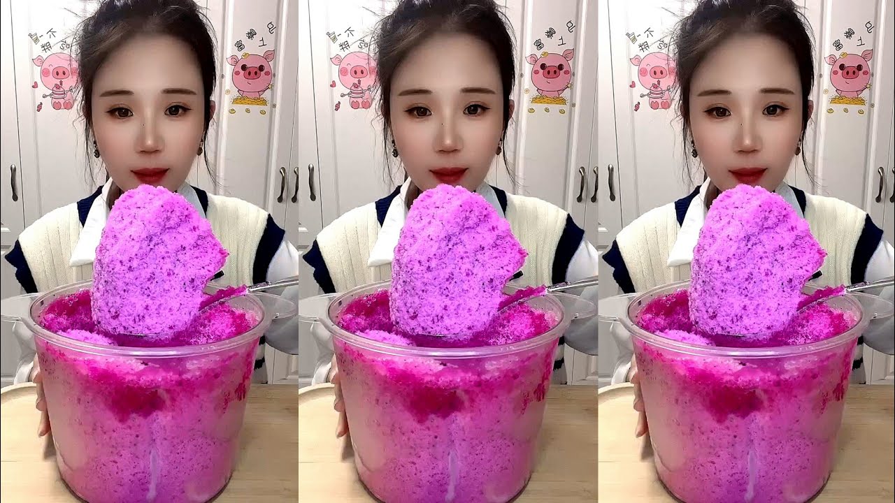 ASMR SHAVED ICE EATING YY