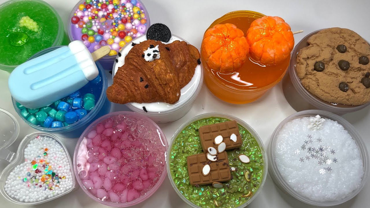 [Slime asmr]블리밍 슬라임 리뷰🍪Satisfying Slime Videos🍑 Slime reviews