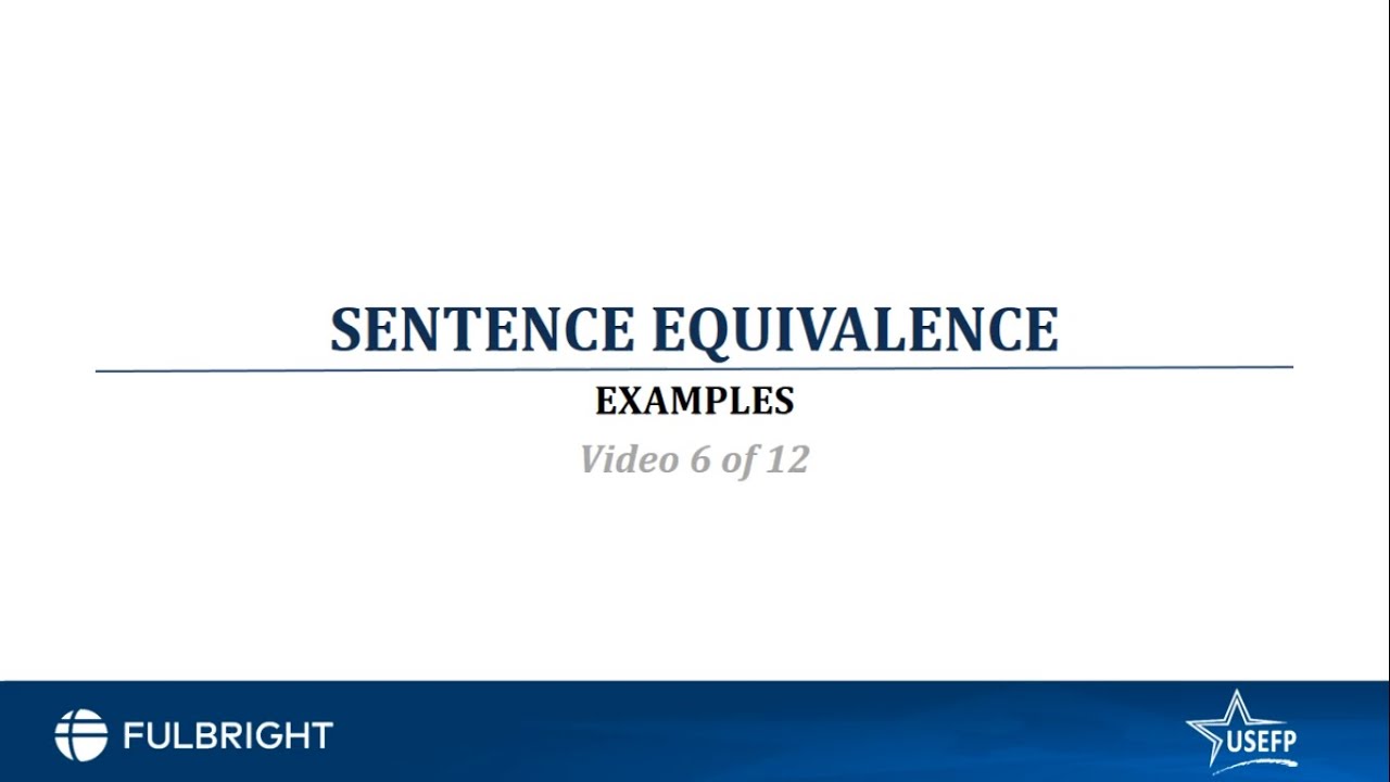 GRE Verbal | Part 6 | USEFP