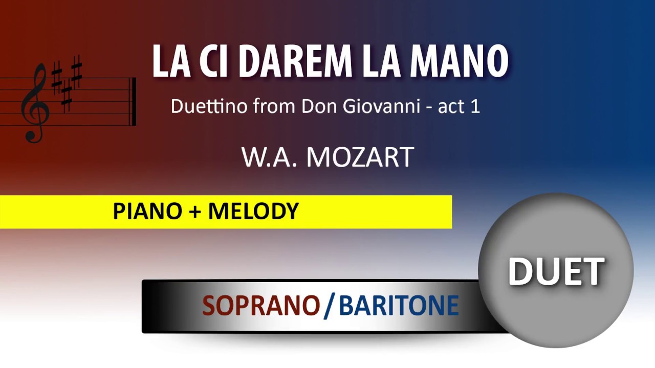 La ci darem la mano / Instrumental / Wolfgang Amadeus Mozart / soprano and baritone