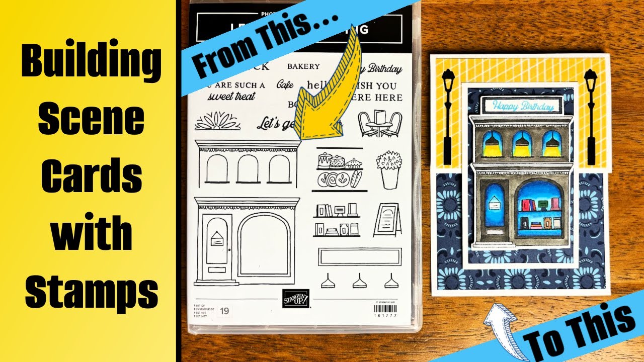 How to Build Striking Scenes with Stamps & Alcohol Markers: Let's Go Shopping from Stampin' Up!