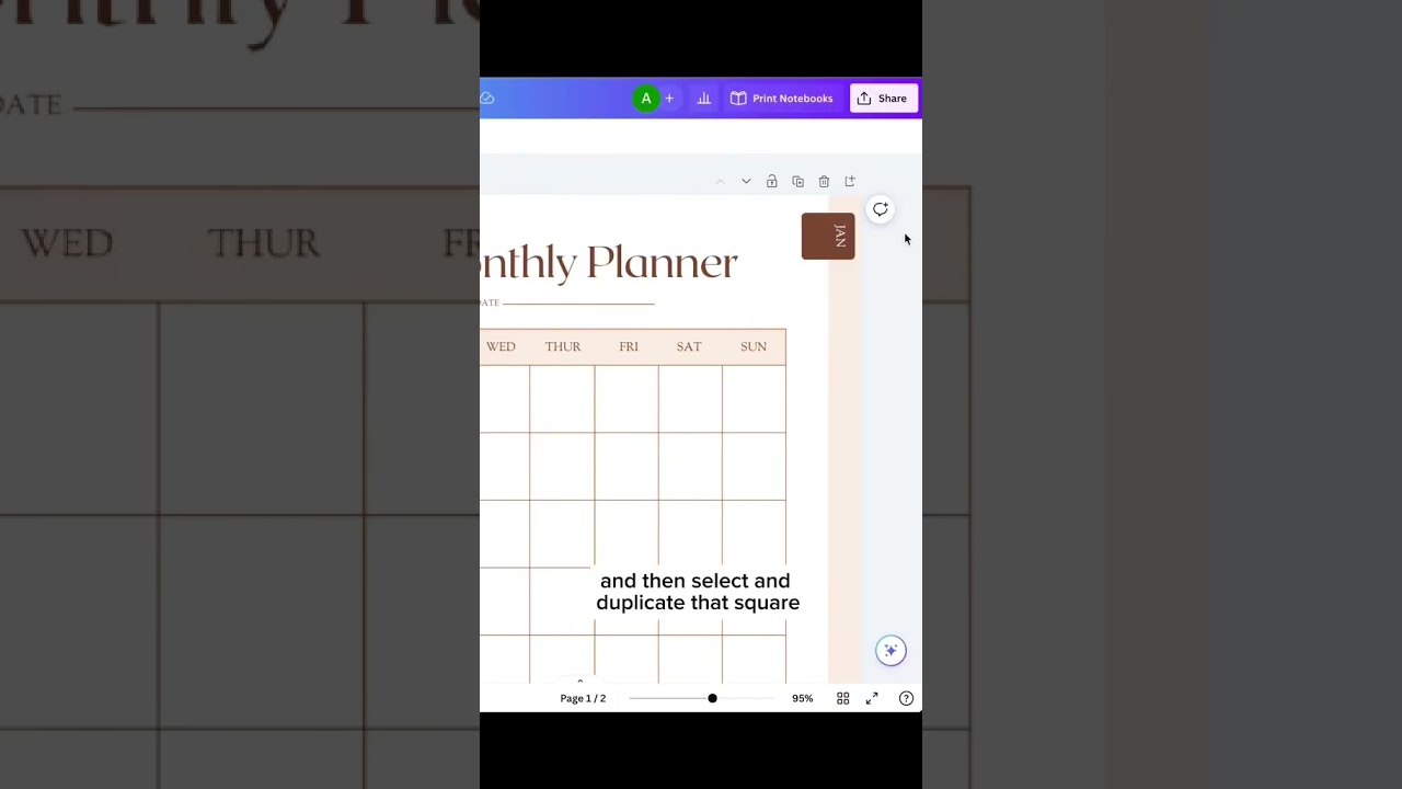 Learn how to create an undated digital planner from scratch in Canva #canvatutorial #digital planner