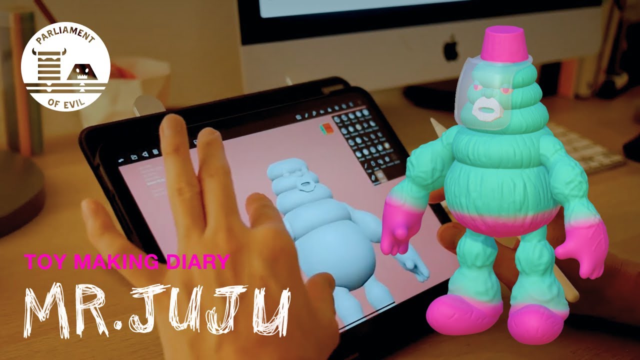 Making Kaiju Toy – 3D Printing with Transparent Clear Resin  | TOY MAKING DIARY 07: Mr.JUJU