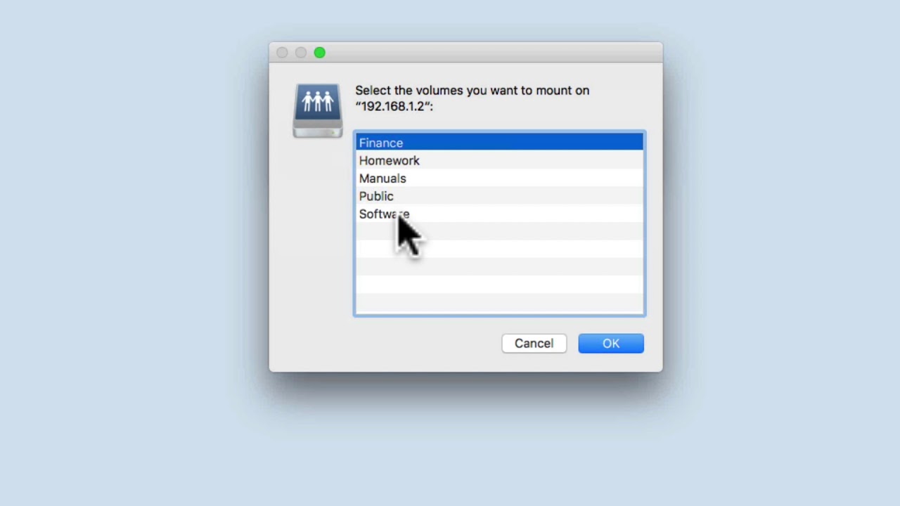 How to setup a Synology NAS (DSM 6) - Part 12:  Connecting to a Shared Folder via MacOS
