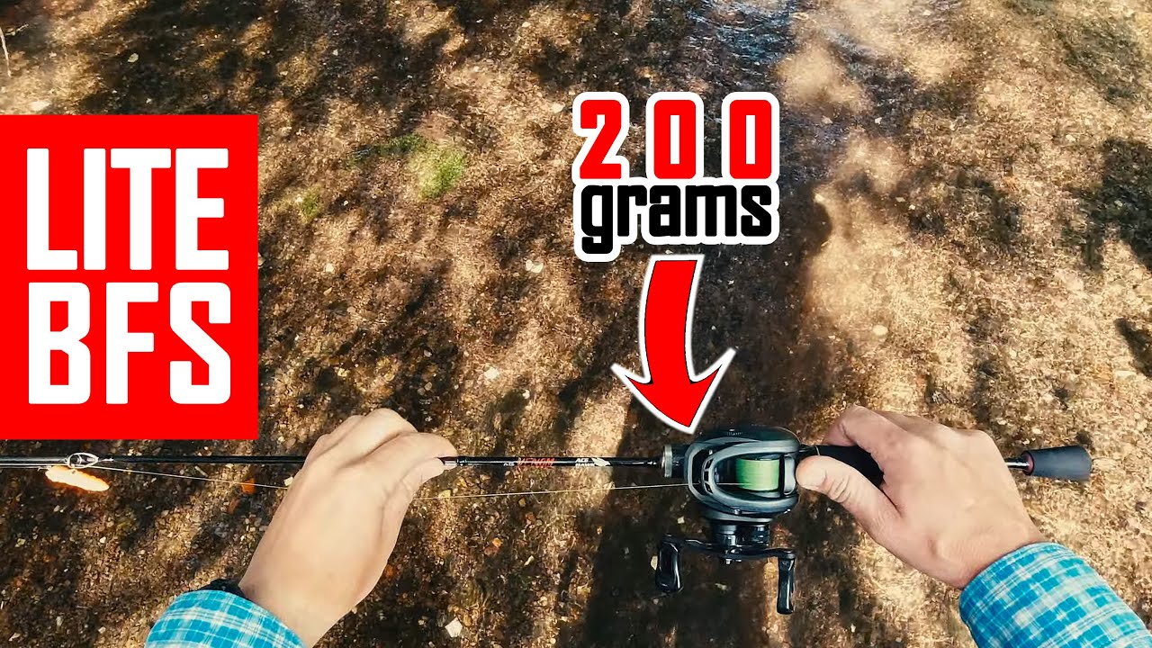 BFS trout fishing on super lite 200 g. setup. Ace Hawk Venom+Tsu Dark Wolf  Ultra. Rod test