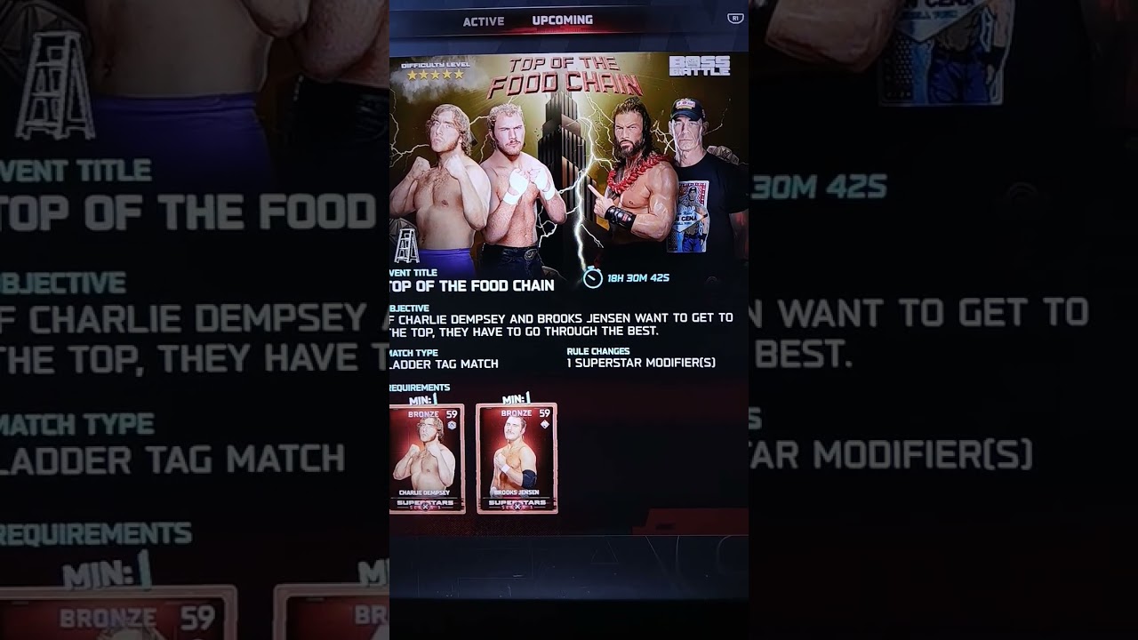 wwe2k25 Upcoming Top Of The Food Chain BOSS BATTLE Live Event  #wwe2k25 #trickwilliams
