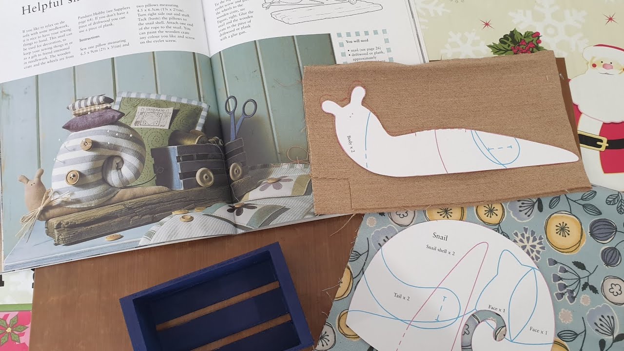 Tilda Pattern - Snail Pincushion Pt 1...