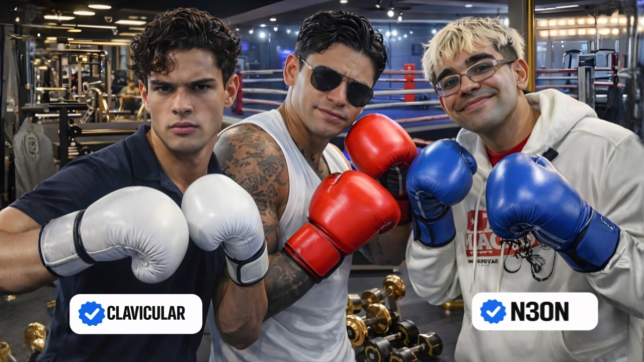GYM Session with CLAVICULAR and N3ON | Ryan Garcia