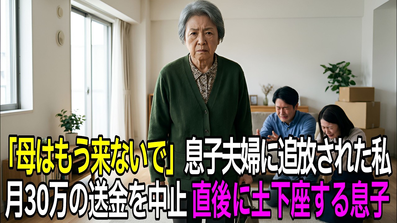 「お母さん、もう来ないでください。」 息子夫婦に追い出された母親が 経済支援を中止した結果、翌日には立場が逆転する状況に