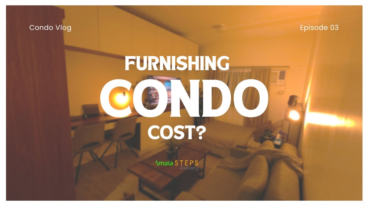Furnishing a 24.37sqm Studio Unit Condo | Estimated Cost | Amaia Steps Alabang