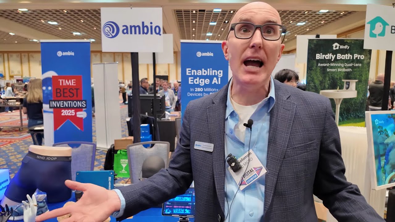 Ambiq Apollo510B edge AI SoC: Cortex-M55 Helium, BLE 5.4, on-chip SRAM/NVM