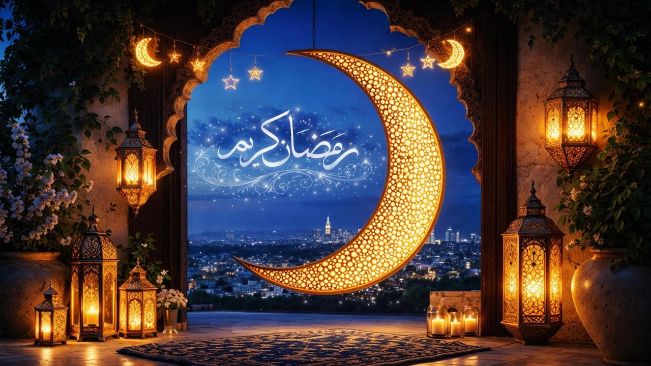 Ramadan Screensaver TV Art 🌙 خلفية رمضان كريم 2026 | Relaxing Islamic Ambience | 4K TV Background