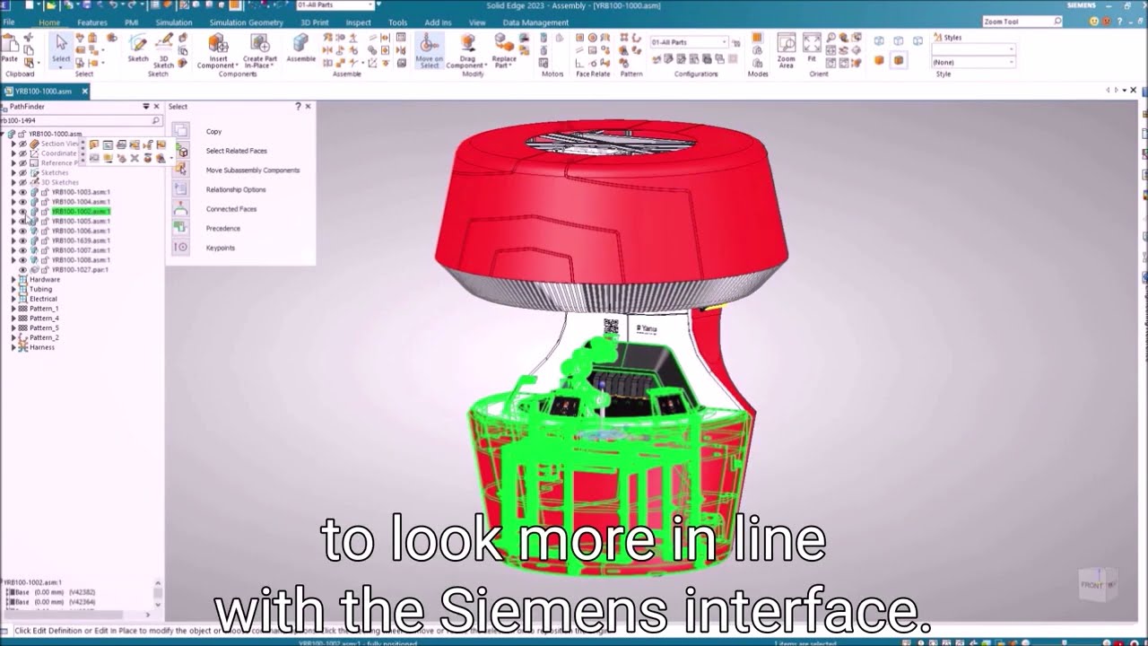 Solid Edge 2023 - New Modern Interface with Siemens Standards