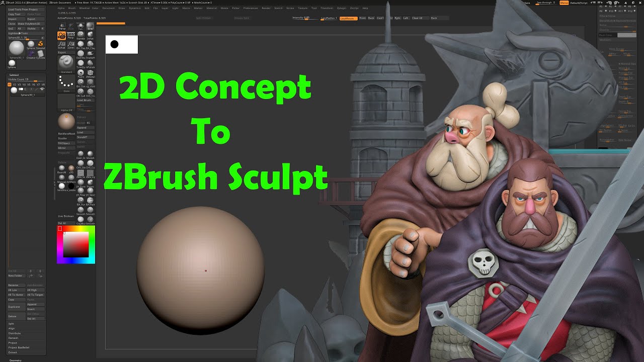 ZBrush Sculpting and Blender Rendering Based on Derek Laufman Concept Art