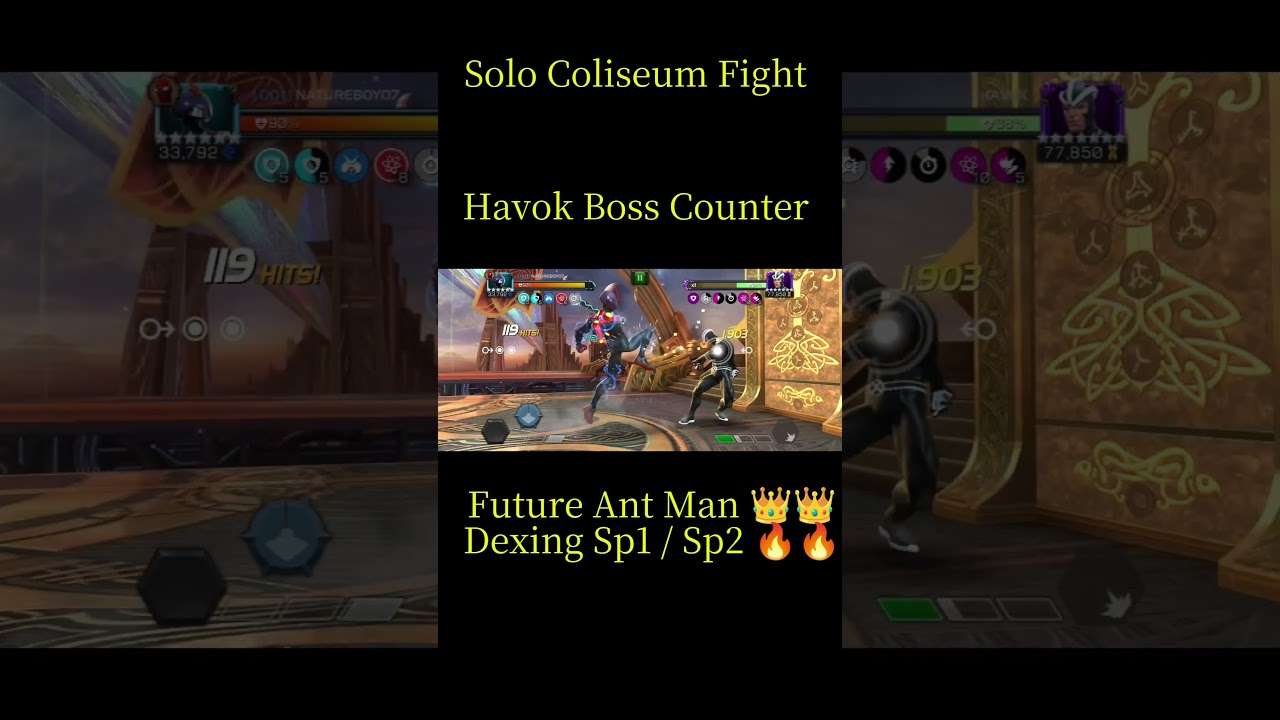 Solo Coliseum Fight 😱😱Boss Counter🔥🔥 How To Use Future Ant Man In Solo Coliseum 🔥🔥 MCOC Gaming Hindi
