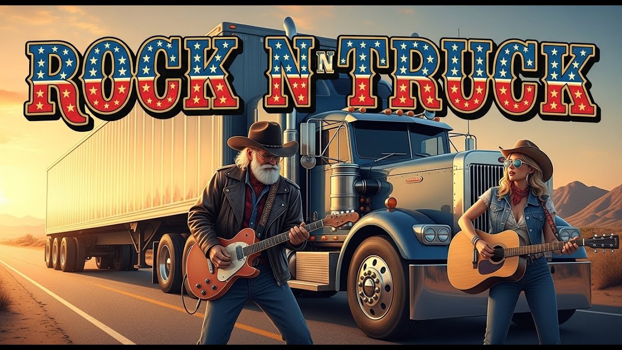 Country Rock Night Highway – Truck Driving Edition | Rock N Roll Las Vegas #NightDrive #TruckDriving