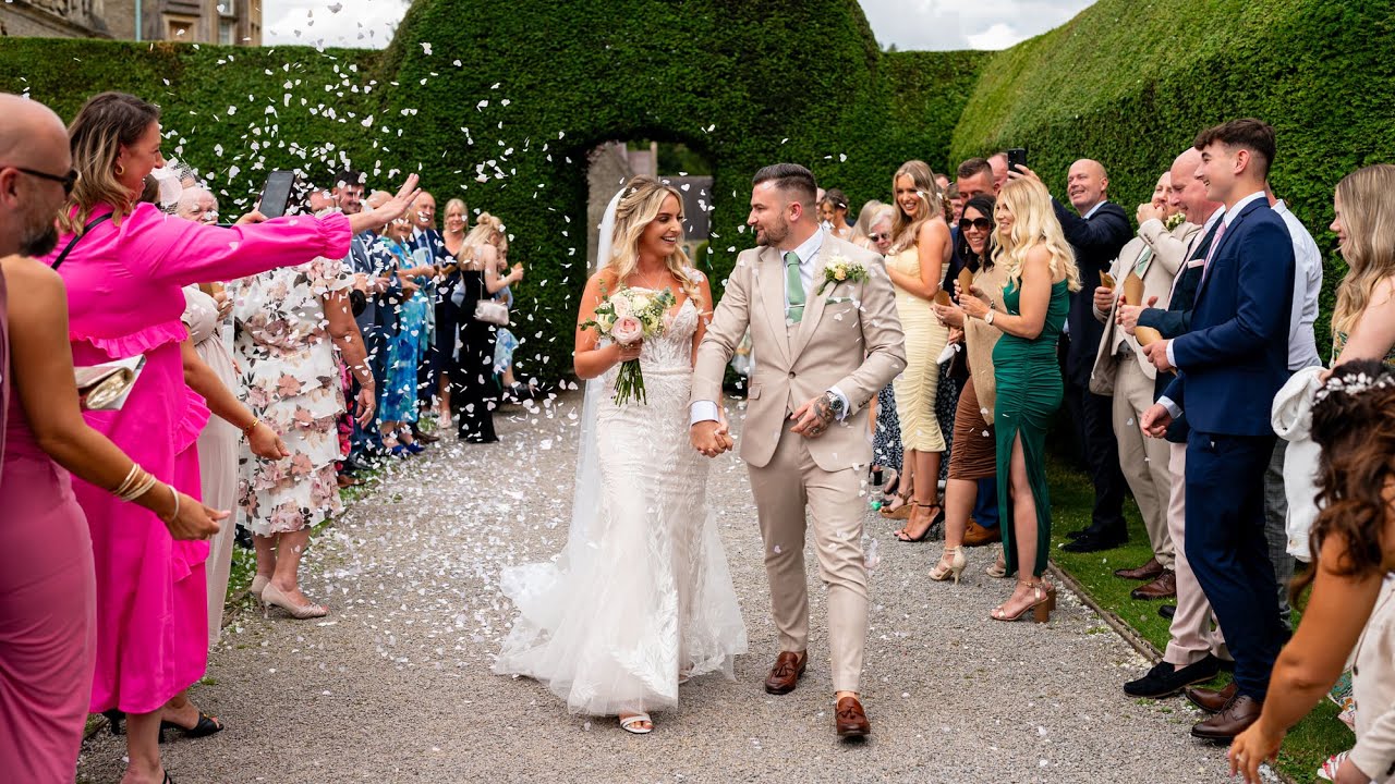 A sobbing groom at an emotional Tortworth Court wedding