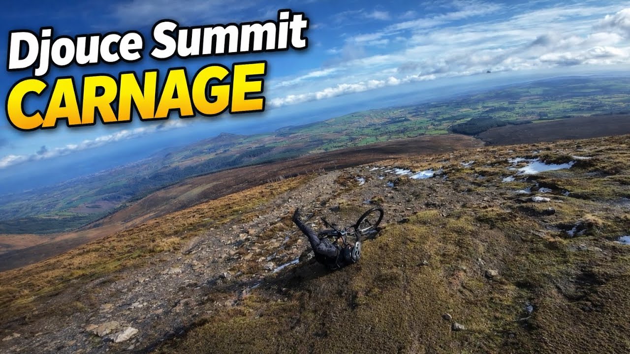 DJOUCE SUMMIT TO POWERSCOURT IN SLIPPERY CONDITIONS 