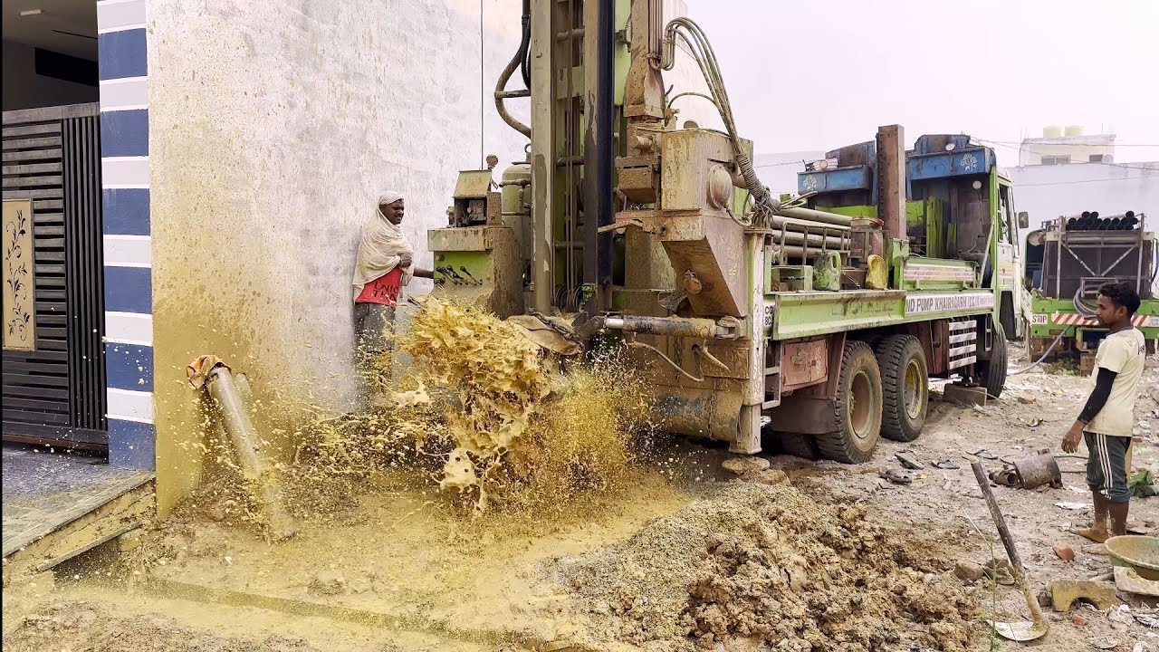During Borewell Drilling River Was Found At Depths of 70, 121 And 180 Feet Underground