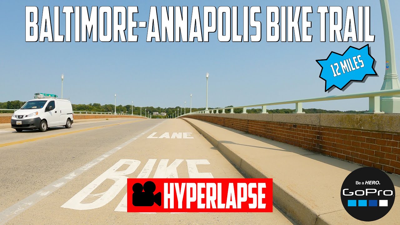 Baltimore-Annapolis Bike Trail - Annapolis, Maryland (GoPro Hyperlapse)