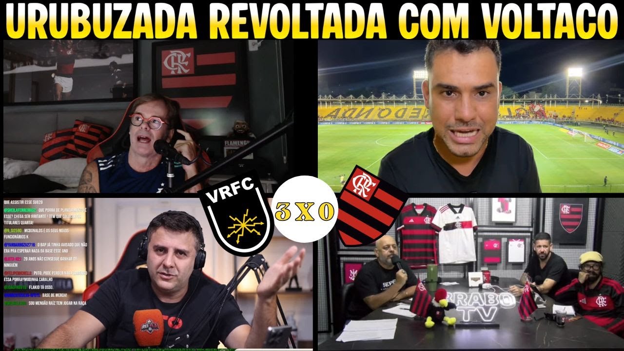 REAÇÕES FLAMENGUISTAS REVOLTADOS EM VOLTAÇO 3 X 0 FLAMENGO | PASSEIO EM VOLTA REDONDA
