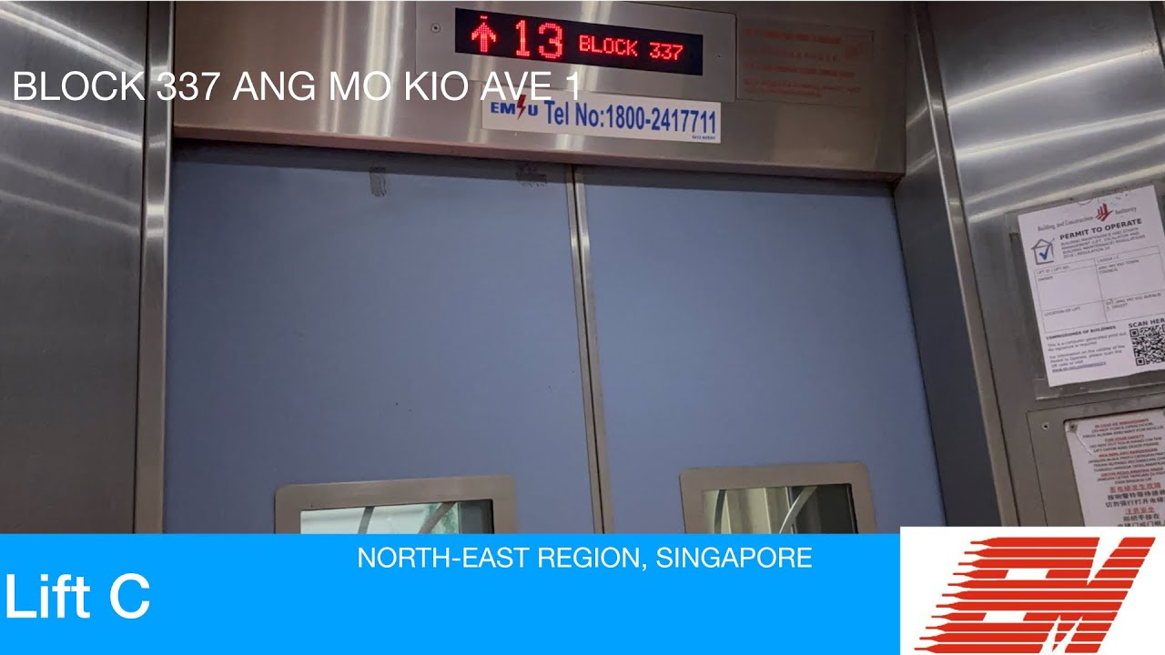 HDB Block 337 Ang Mo Kio || EM Elevator (Lift C)