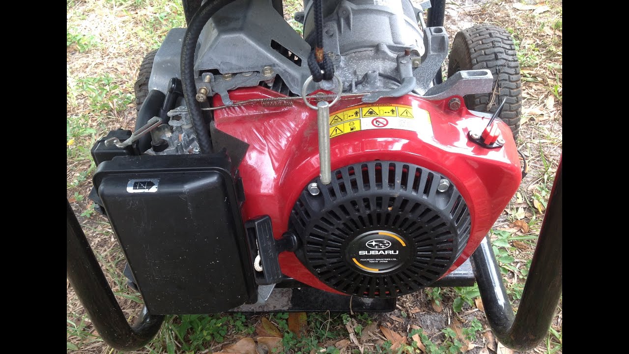 Subaru Robin Powered Black Max 5250 Watt Generator ..Look's NEW but will NOT start!  It will NOW!!