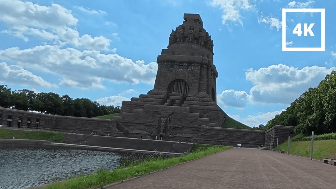 Leipzig Walking Tour in 4K - City Center, St. Thomas Church, Panorama Tower & Völkerschlachtdenkmal