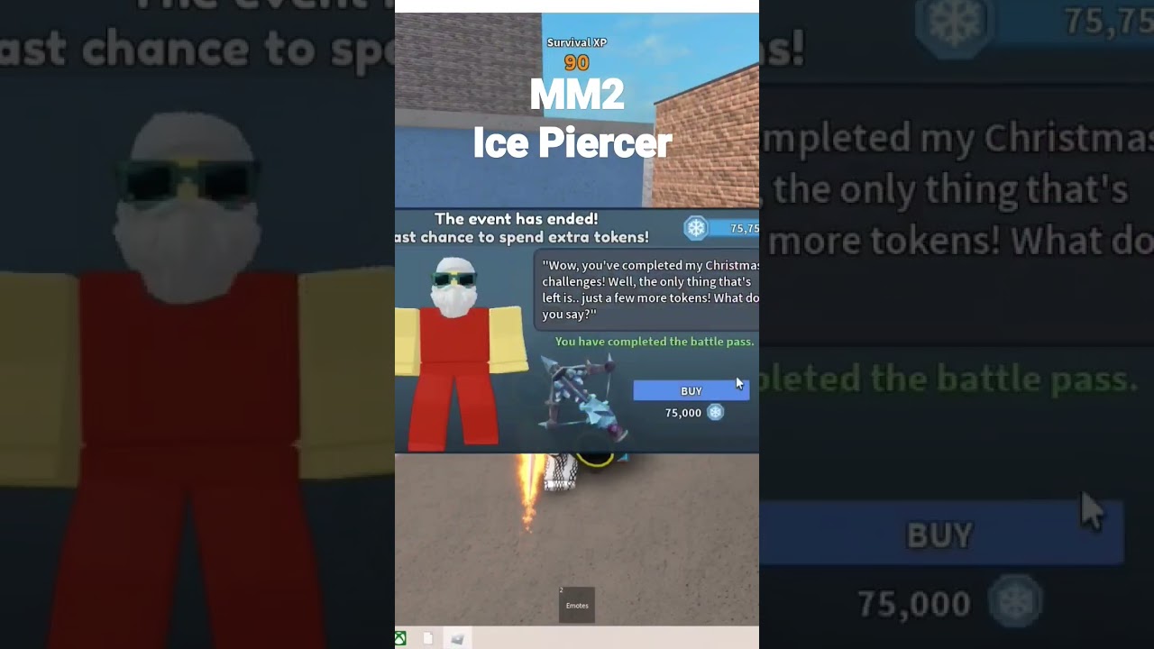 MM2 Ice Piercer - My Dad helped me buy it. @Roblox #roblox #mm2 #princessgiannabella