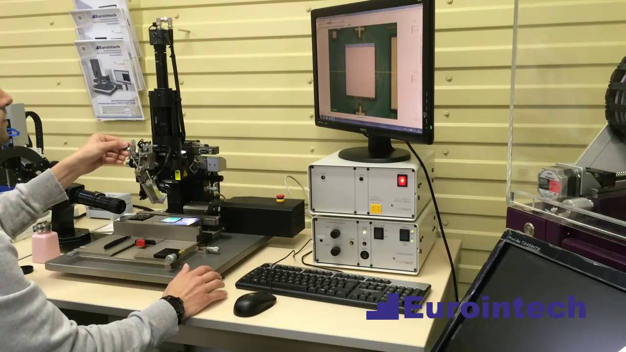 Finetech FINEPLACER pico ma - пример монтажа кристалла на клей