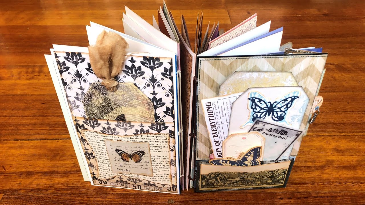 Учебное пособие по изготовлению поздравительных открыток в стиле «Junk Journal» — плетение гладью