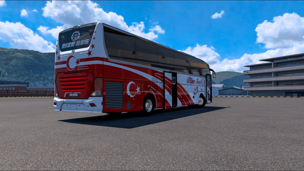 Artvin - Hopa - Rize - Trabzon | Temsa Maraton | Rize Ses #part2  #ets2 #otobüs #keşfet
