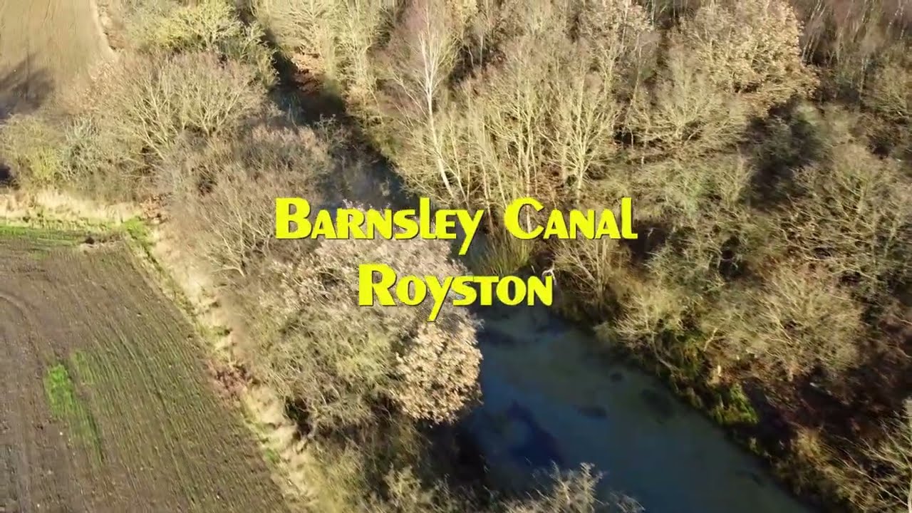 Walk along the Barnsley Canal - Royston to Old Royston with Aerial views