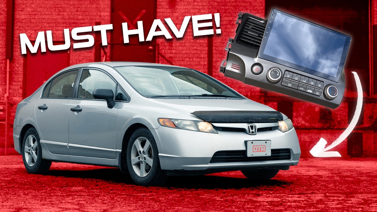 8th Gen Honda Civic Head Unit Upgrade | CarPlay, Backup Cam & Subwoofer Install!