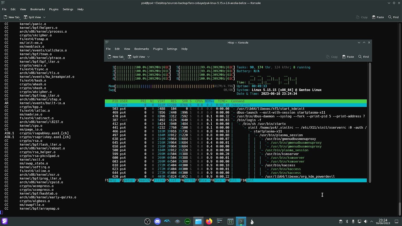 [LINUX] PS4 PRO - Compilation bzImage 5.15.15 source codedwrench config saya 2.6 aeolia/b&eacute;lize -