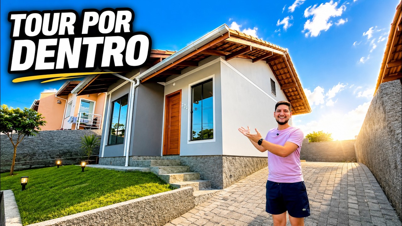 Tour por dentro da CASA PEQUENA MODERNA 🏡🥰✨