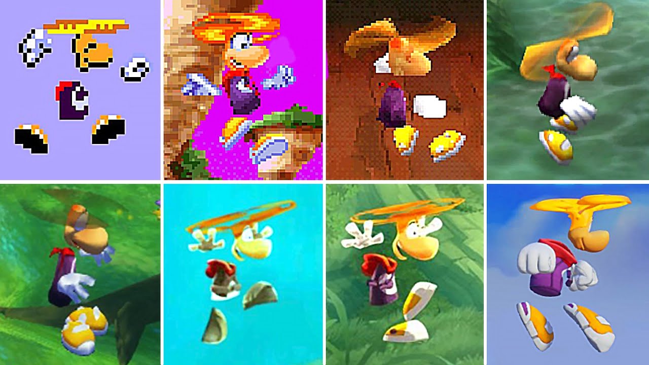 Evolution Of Rayman Helicopter (1995 - 2023)