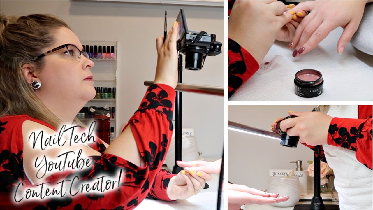 Day in the Life of a Work at Home Mom | Nail Tech YouTube Content Creator