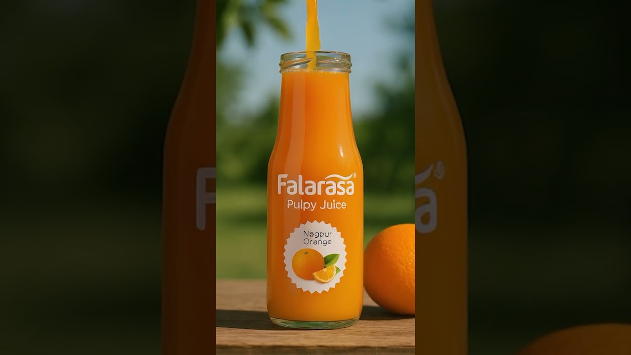 Real Nagpur Oranges in a Bottle! 🍊 No Sugar. Just Taste. Falarasa   #shorts