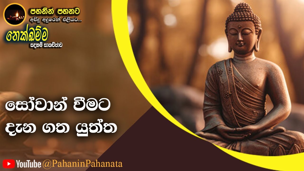 [6] සෝවාන් වීමට දැන ගත යුත්ත  - [නෙක්ඛම්ම සදහම් සාකච්ඡාව] - ගරු වසන්ත වීරසිංහ මහතා