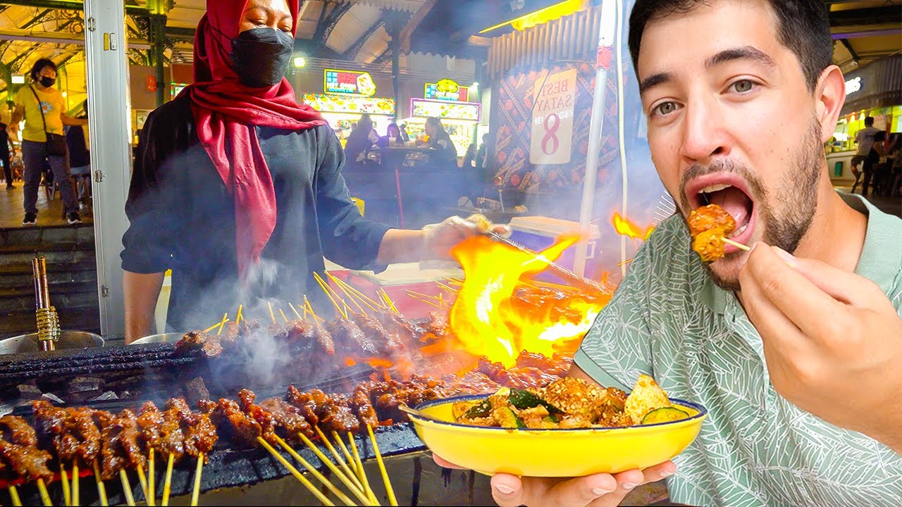 Сингапурская уличная еда!! Гайд HAWKER по еде 2022 — Путу Пиринг + Безумное слоеное карри