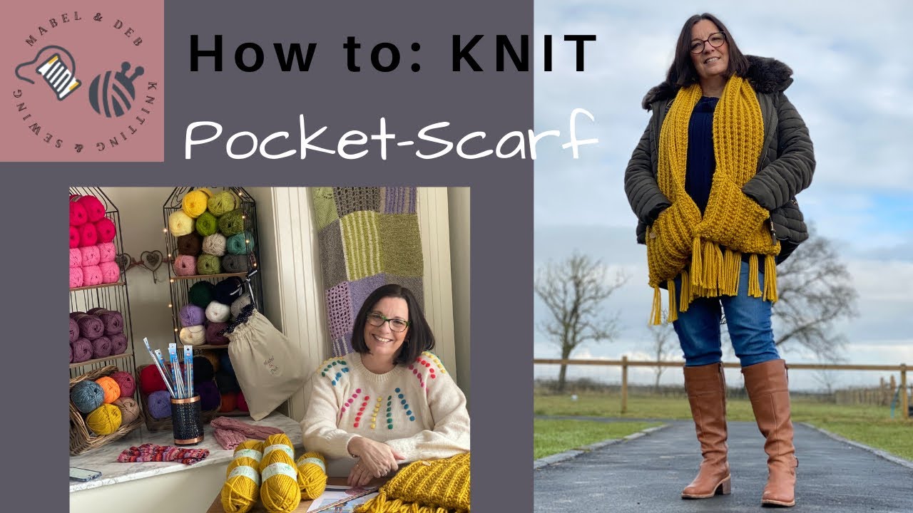 How to KNIT | POCKET-SCARF