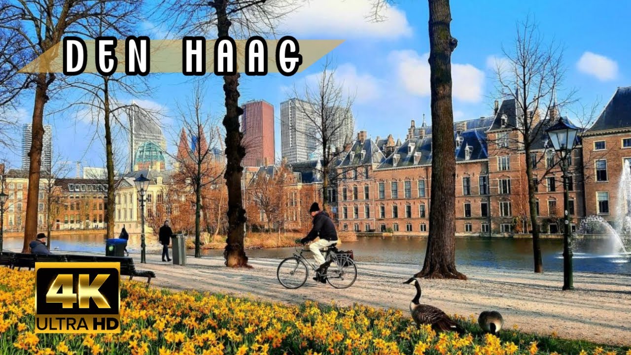 Den Haag Walking Tour | 4K HDR The Netherlands 🇳🇱 Spring 2024 ☀️