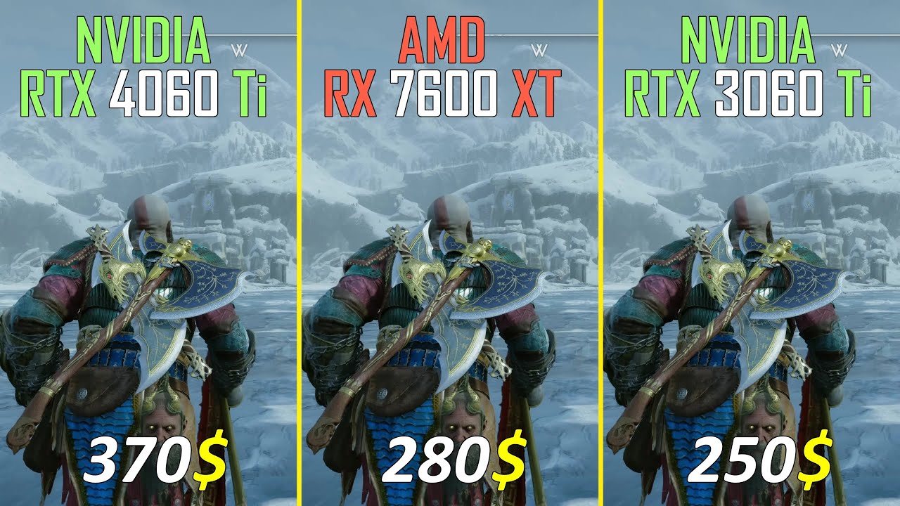 RTX 4060 Ti vs RX 7600 XT vs RTX 3060 Ti Test at 1080P and 1440P