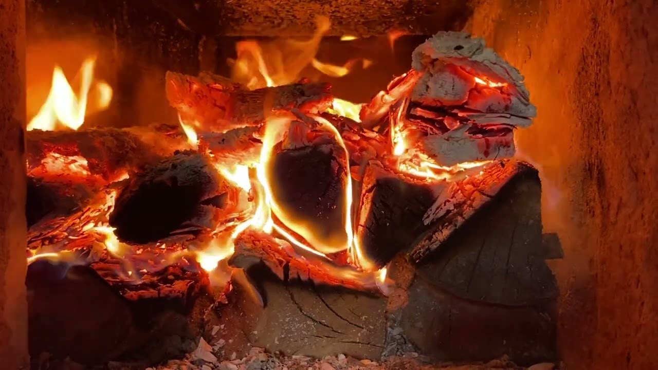 Relaxing Fire Sound of Storage Heating Stove (TRUE FIRE)