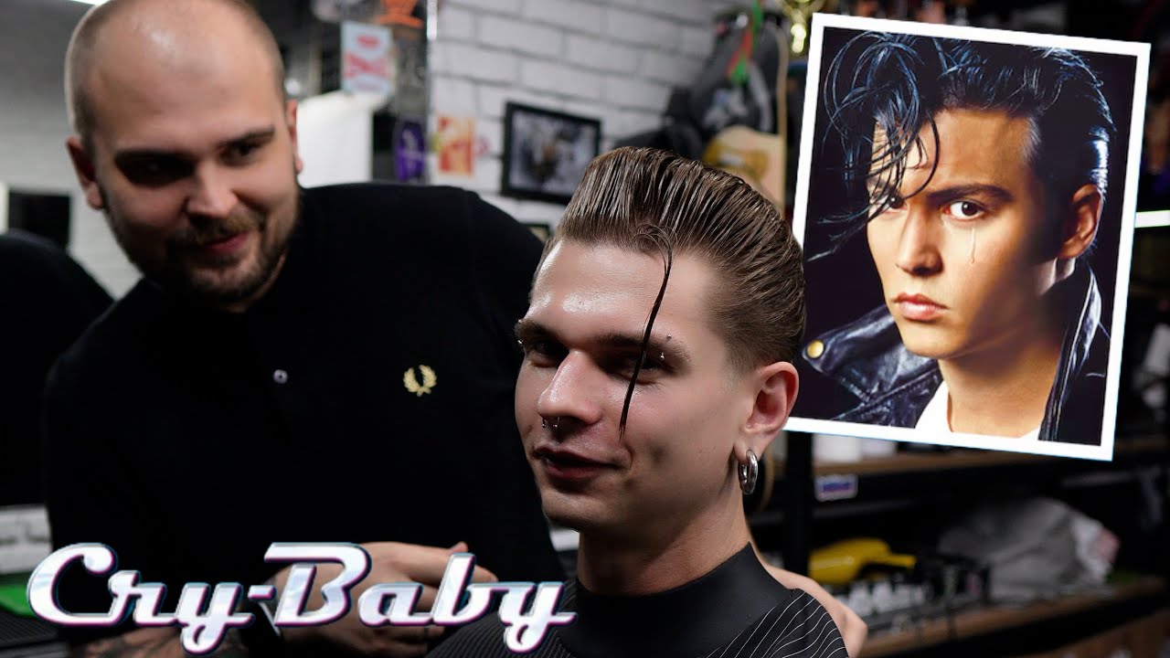Johnny Depp “Cry-Baby” 1990 Haircut | Rockabilly Pompadour with Falling Strand