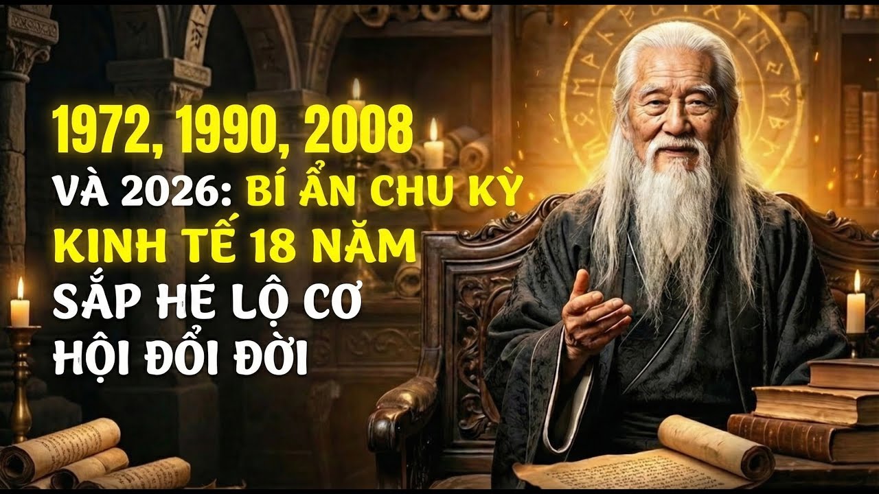 1972, 1990, 2008 và 2026: Bí ẩn chu kỳ kinh tế 18 năm sắp hé lộ cơ hội đổi đời