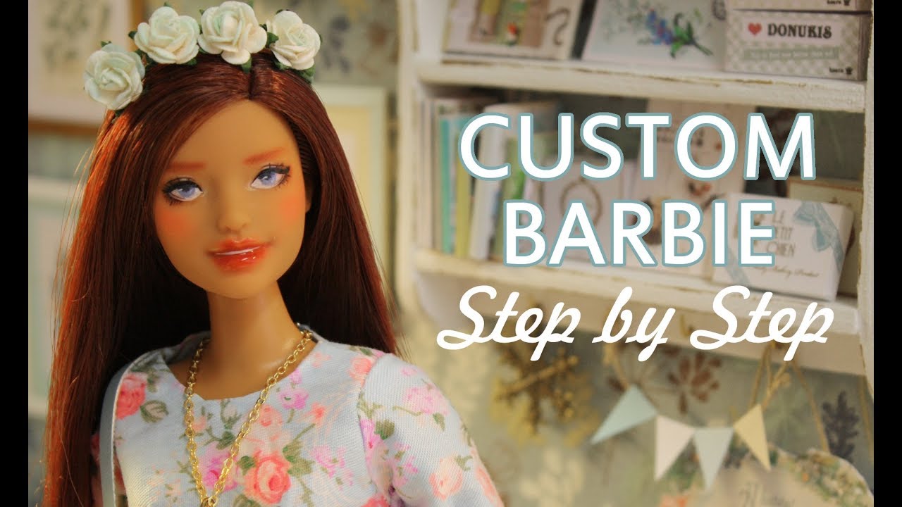 Barbie repaint TUTORIAL - Step by Step - (Fashionista n.66) by Nerea Pozo